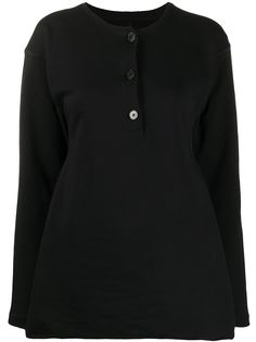 Jil Sander футболка на пуговицах с длинными рукавами