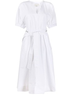 3.1 Phillip Lim UTILITY BELTED DRESS W GATHERED SLEEVE