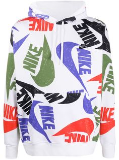 Nike logo print hoodie