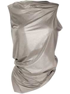 Rick Owens Lilies sleeveless draped knitted top
