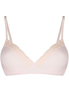 Hanro lace trim wireless bra