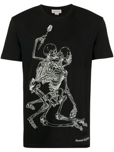Alexander McQueen skeleton lovers print T-shirt