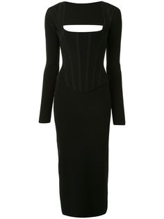 Dion Lee платье миди с вырезами
