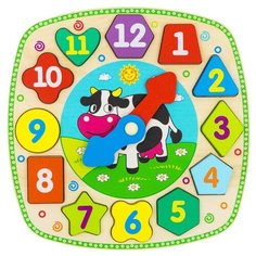 Сортер Alatoys Часики Корова