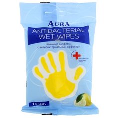 Влажные салфетки Aura