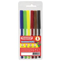Пифагор Набор фломастеров 6 шт.