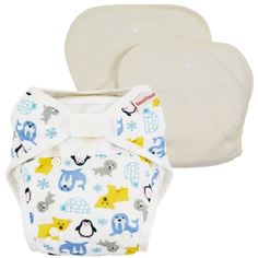 Подгузник ImseVimse многоразовый Один размер Snowland + 2 вкладыша (4-16 кг) шт.
