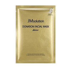 JM Solution регенерирующая маска с коллоидным золотом, комплексом гиалуроновых кислот и пептидов Donation Facial Mask Save, 37 мл