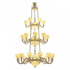 Люстра Bohemia Ivele Crystal 71001P/12+9+6/360/3d GW P1 U Rose Y8 FA10S, E14, 1800 Вт
