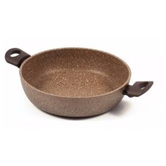 Сотейник TimA Art granit induction ATI-2128 28 см, серый/коричневый