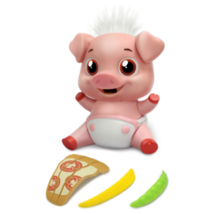 Робот Munchkinz Свинка Pickles розовый