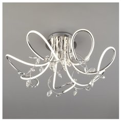 Люстра светодиодная Eurosvet Irvine 90106/7 хром, LED, 97 Вт