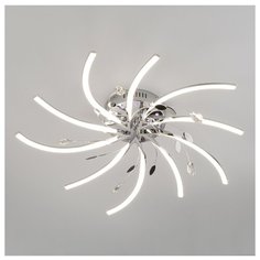 Люстра светодиодная Eurosvet Windmill 90125/10 хром, LED, 97.5 Вт
