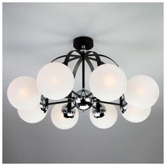 Люстра Eurosvet Globe 70082/8 хром/черный, E14, 320 Вт