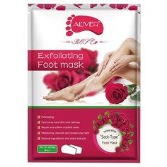 ALIVER Носочки для пилинга Rose 40 г пакет