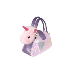 Мягкая игрушка Fluffy Family Единорог в сумочке с пайетками 18 см