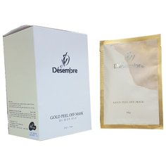 Desembre золотая отшелушивающая маска Gold Peel Off Mask, 35 г, 10 шт.