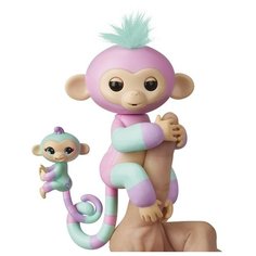 Интерактивная игрушка робот WowWee Fingerlings Ручная обезьянка с малышом Эшли с малышом