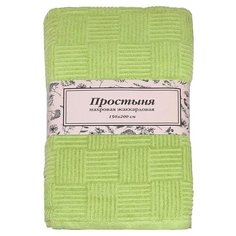 Простыня LUCKY махровая жаккардовая 150 х 200 см зеленый