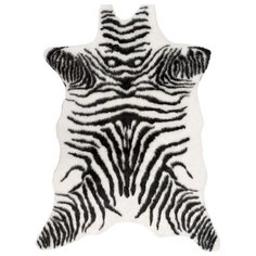 Коврик-шкура LUCKY Зебра, размер: 1х0.94 м, белый/черный