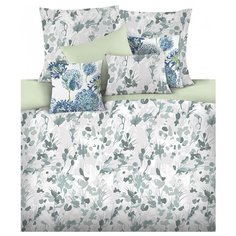 Постельное белье 2-спальное Mona Liza Vita 70х70 см, сатин зеленый/серый