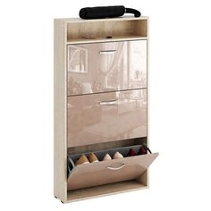 Обувница Мастер Милан-26У Глянец , размер (ШхГ): 60х16.6 см , цвет: дуб сонома/капучино