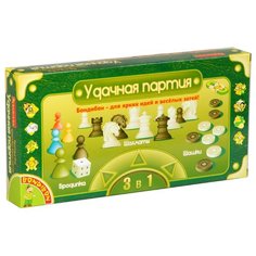 Набор настольных игр BONDIBON Шашки, шахматы, бродилки ВВ0692