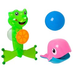 Игрушка для ванной BONDIBON Мельница Лягушка (ВВ2685) зеленый/розовый/голубой
