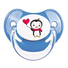Пустышка латексная ортодонтическая Canpol Babies Penguin 18+ (1 шт) синий
