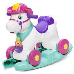 Каталка-качалка Chicco Miss Baby Rodeo (79071) розовый/зеленый/белый/синий