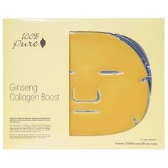 100% Pure Ginseng Collagen Boost Mask Гидрогелевая маска с женьшенем, 60 г, 5 шт.