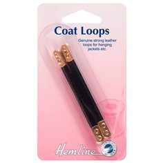 Hemline Вешалки кожаные 789, черный (2 шт.)