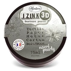 Паста Efco IZINK 3D на водной основе 75 мл silver