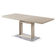 Стол Avanti Robin, раскладной, ДхШ: 140 х 85 см, длина в разложенном виде: 180 см, лак ваниль со стеклом