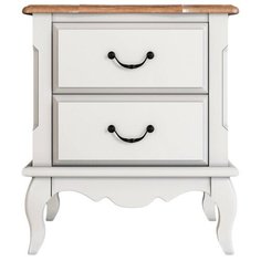 Тумба прикроватная Этажерка Leontina ST9302/2, ШхГхВ: 45х37х55 см, цвет: бежевый