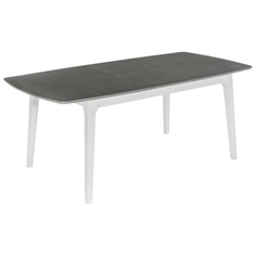 Стол Woodville Enzo, раскладной, ДхШ: 150 х 90 см, длина в разложенном виде: 189 см, antique grey/pure white