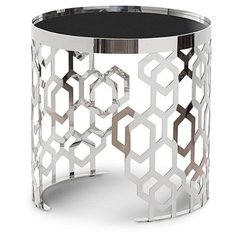 Столик Garda Decor 13RXET8011, d: 50 см, черный/хром