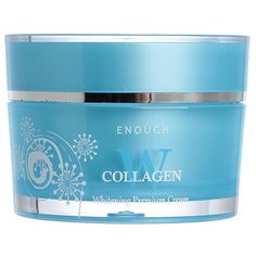 Enough W Collagen Whitening Premium Cream Осветляющий крем для лица с морским коллагеном и мёдом, 50 мл