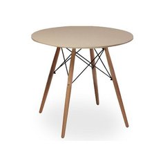 Стол Avanti Fancy, d: 80 см, бежевый/бук
