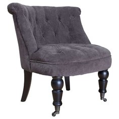 Классическое кресло Garda Decor PJC742 обивка: ткань, цвет: фиолетовый