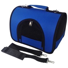 Сумка-переноска для кошек и собак LOORI Z8395/Z8357 46х28х29 см синий