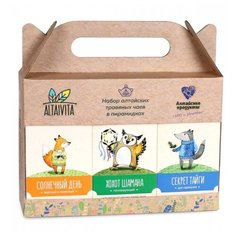 Чай травяной Altaivita Хохот шамана ассорти в пирамидках, подарочный набор, 30 шт. Алтайвита