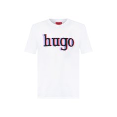 Хлопковая футболка HUGO
