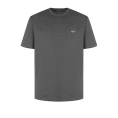 Однотонная хлопковая футболка Ermenegildo Zegna