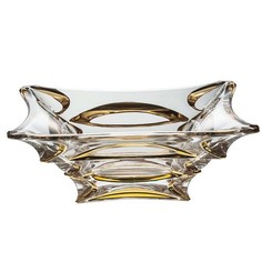 Салатник Bohemia Crystal X-Lady Gold 29х29 см