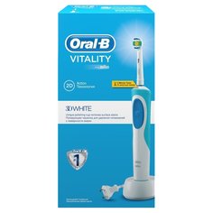 Электрическая зубная щетка ORAL-B в подарочной упаковке Vitality 3D White белый
