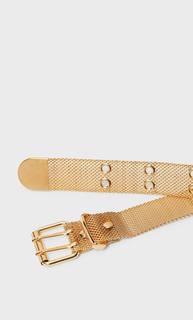 Stradivarius Сетчатый Ремень Женская Коллекция Желтый 70