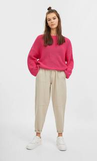 Stradivarius Свитер С Объемными Рукавами Женская Коллекция Multicolor M
