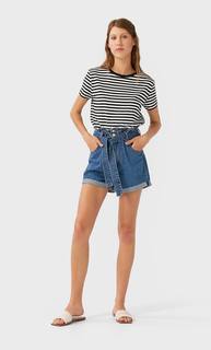 Stradivarius Базовый Топ Женская Коллекция Черный Xl