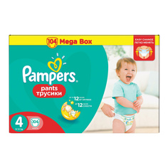 Подгузники-трусики Pampers Pants 4 (9-14 кг), 104 шт.